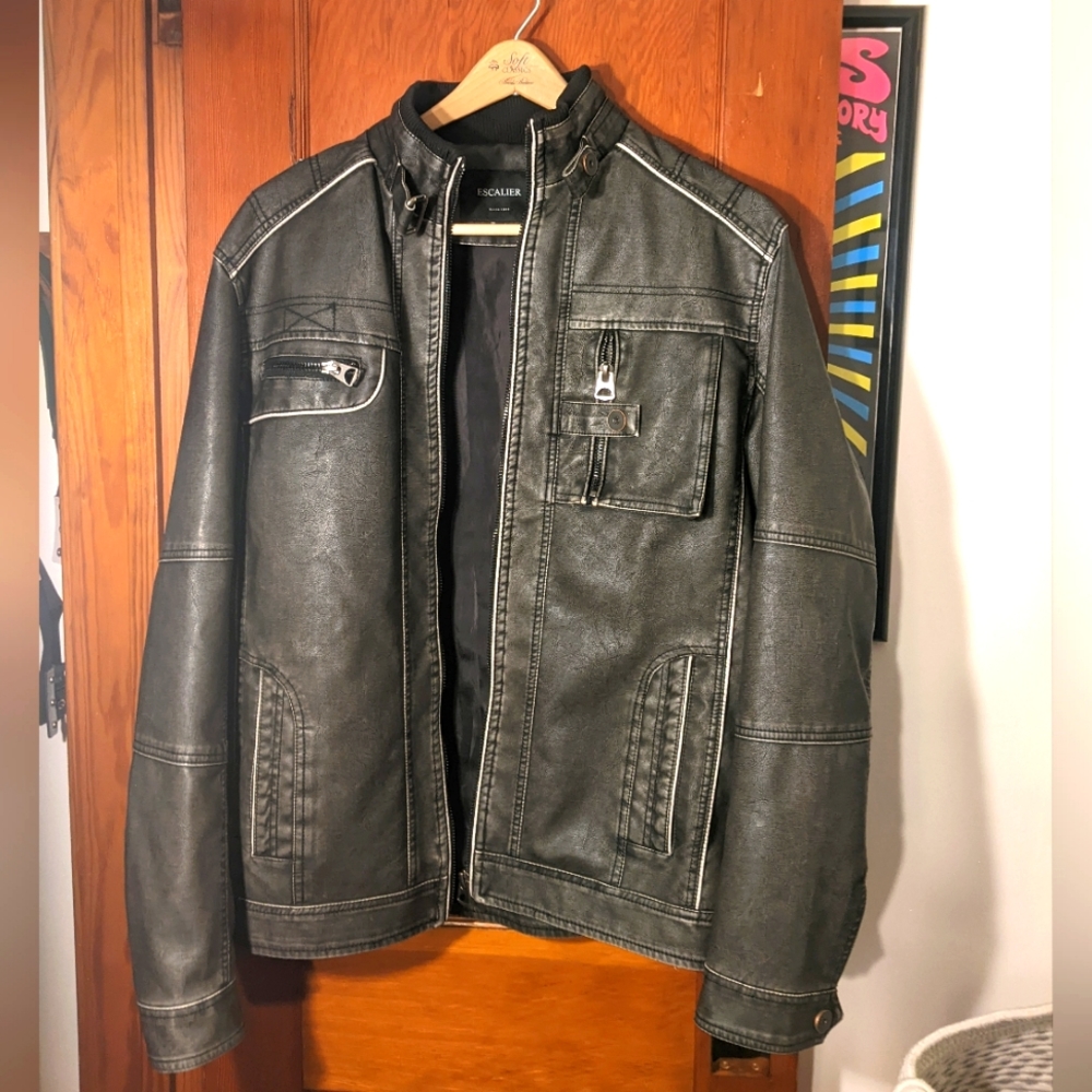 Escalier Faux leather jacket large